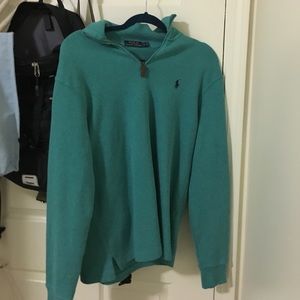 Teal Polo Pullover